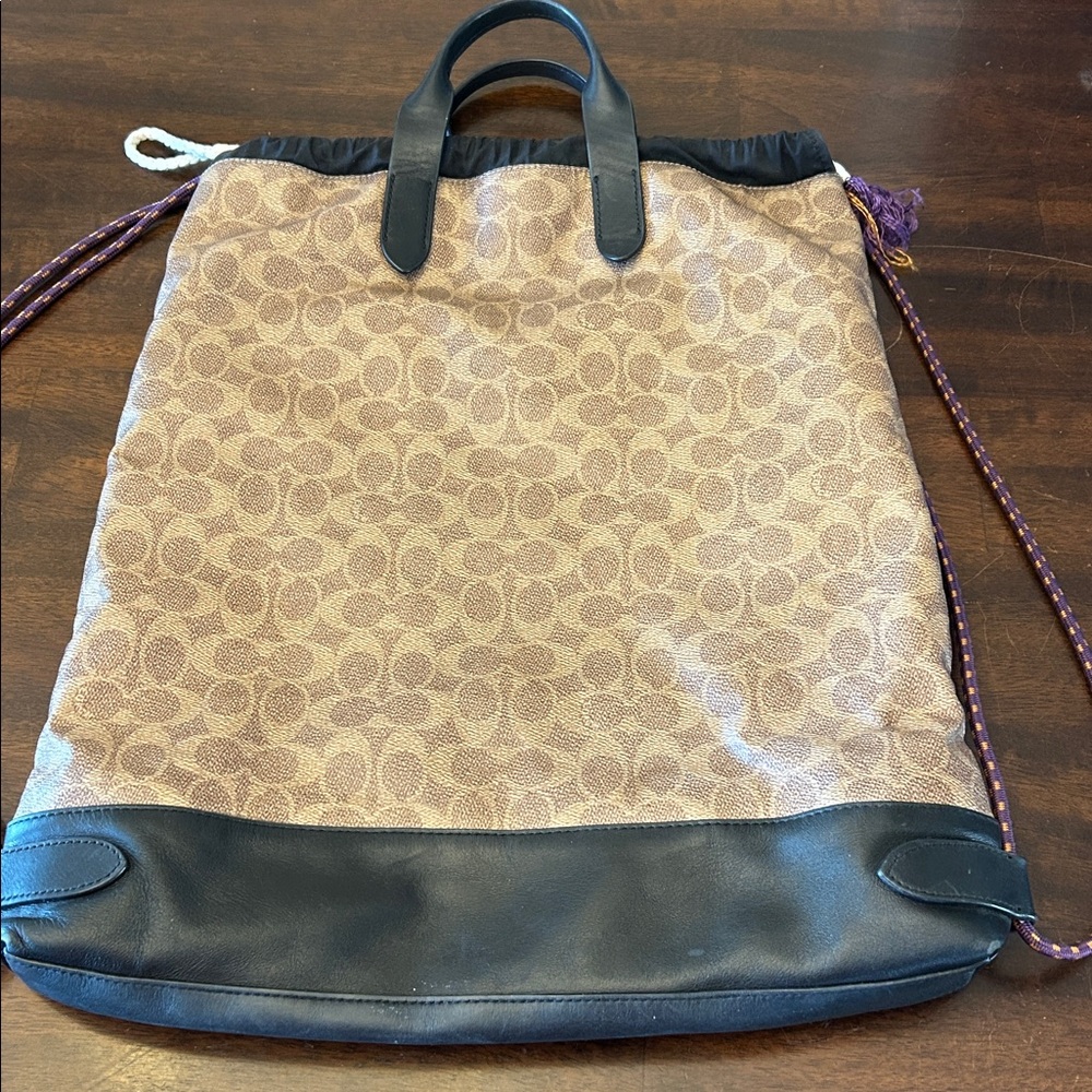 Coach Drawstring Bag. Please Read. - image 2
